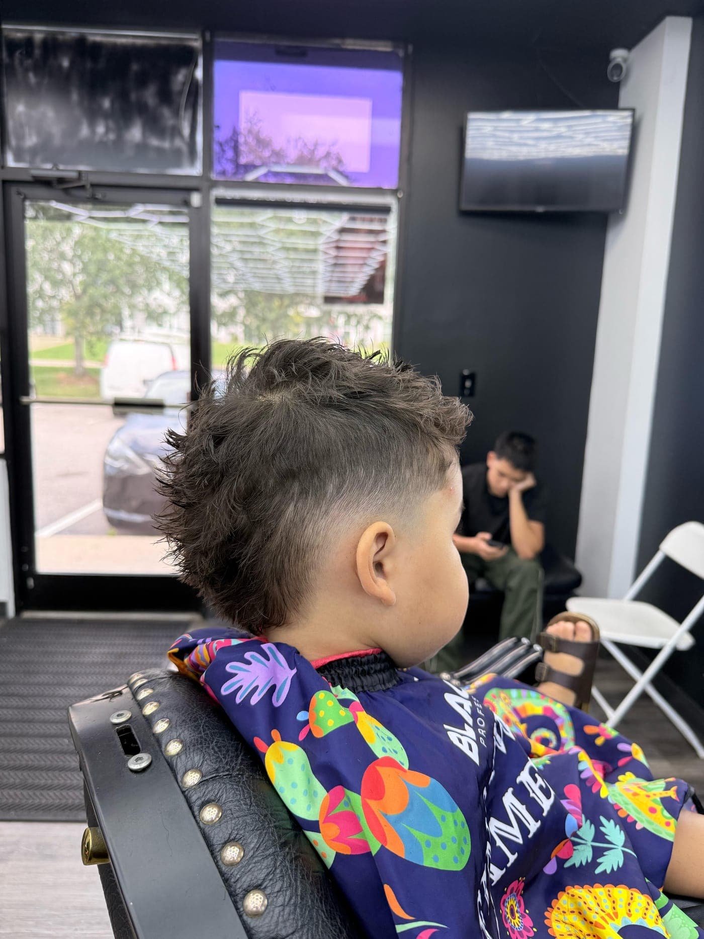 Kids burst fade mullet haircut by The Fade Crew